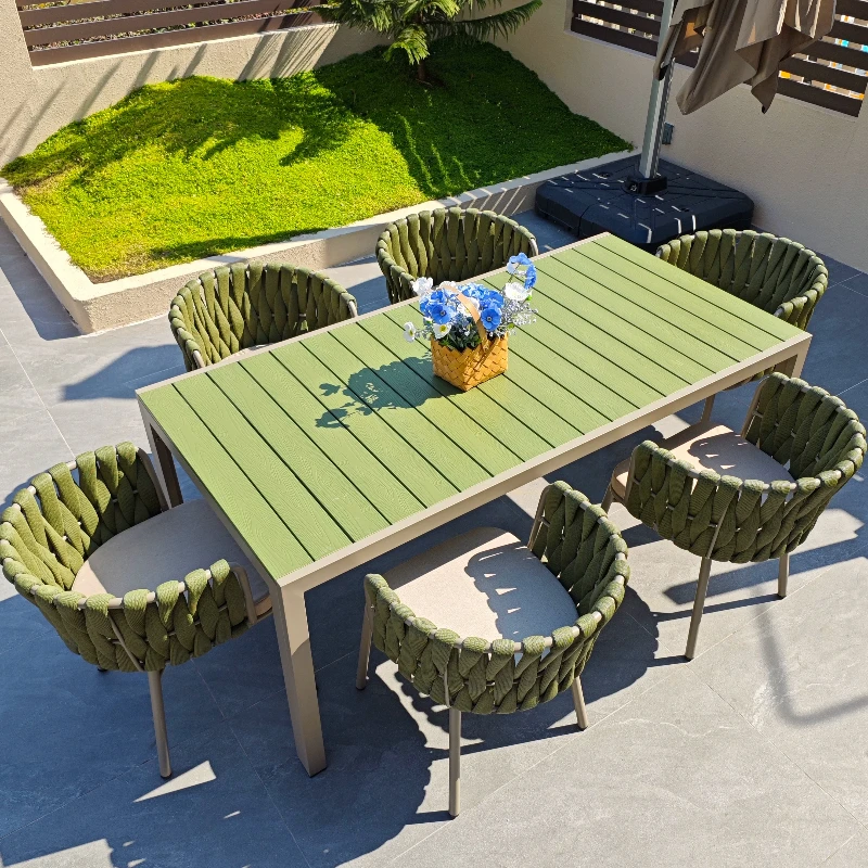 Outdoor table and chair combination courtyard villa garden open-air balcony leisure chair waterproof and sunscreen furniture