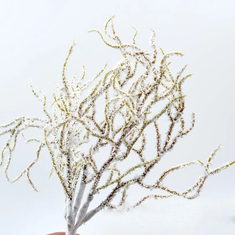 

CYL-60 Pieces/10 Bunches Simulation Flower Simulation White Grass Plant Artificial Flowers For Wedding Christmas Decor DIY