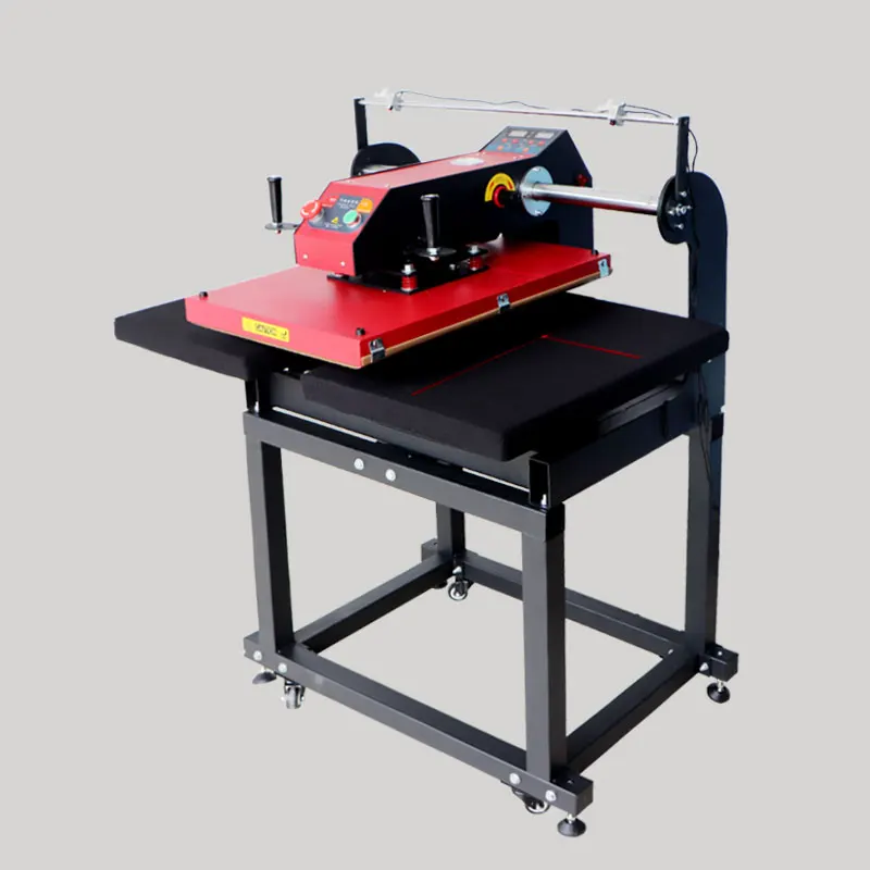 Pressa di calore a doppia stazione Macchina da stampa pneumatica semiautomatica 40 * 60 La migliore combinazione per stampanti DTF