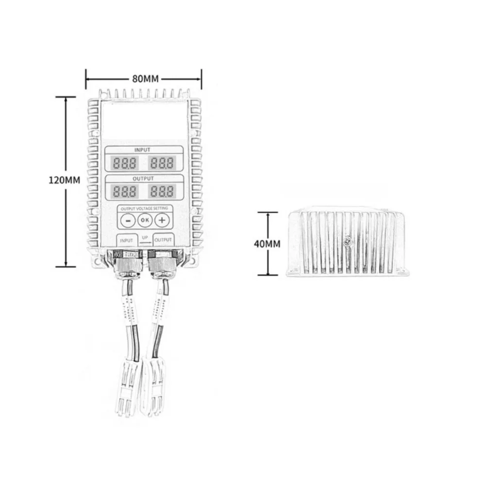 24-85V MPPT Solar Voltage Booster Controller for Off-Grid Solar Applications IP66 Rated Aluminum Alloy Construction