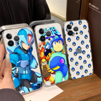 Game Rockman Megaman Phone Case For iPhone 16 15 14 11 12 13 Mini Pro XS Max Cover 6 7 8 Plus X Funda Shell