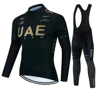 Conjunto de Jersey de Ciclismo del equipo Uae, Ropa deportiva para Ciclismo de montaña, uniforme para Bicicleta de carretera, Ropa de Bicicleta de manga larga