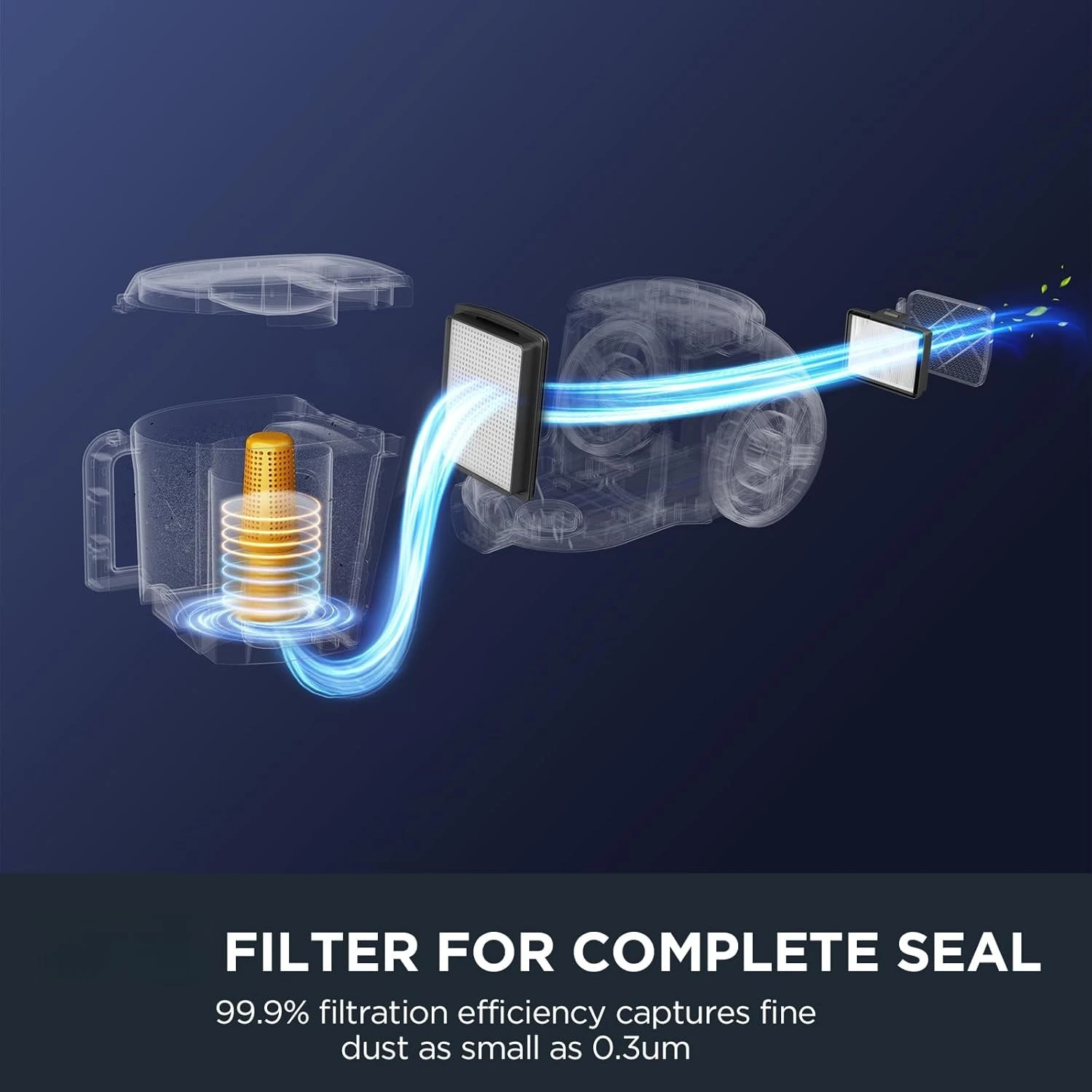 ZZC-- Penyedot Debu Tanpa Kantong, Penyedot Debu Ringan untuk Karpet dan Lantai Keras, Perak dengan Hitam