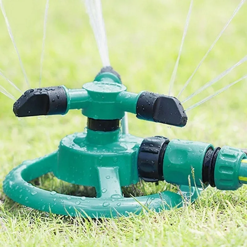 Sprinkler Nozzle 360° Auto Rotate Sprinkler Nozzle All-Round Water Spray Lawn Garden Watering Farm Vegetable Plot Irrigation