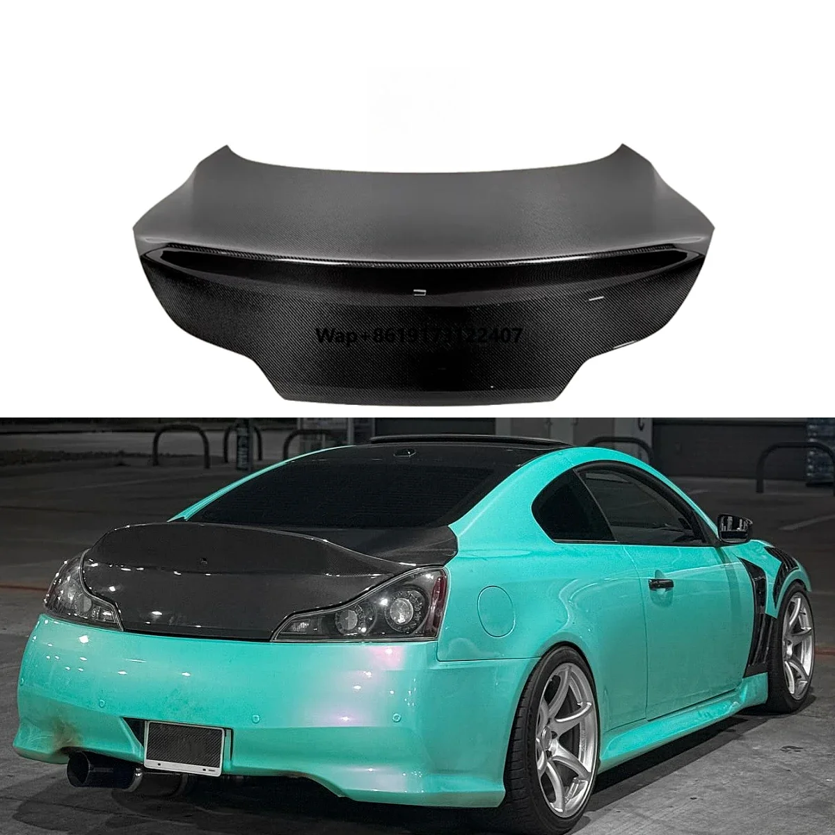 

Карбоновый задний багажник для Infiniti G37 Coupe (2 двери), высококачественная крышка багажника из карбона