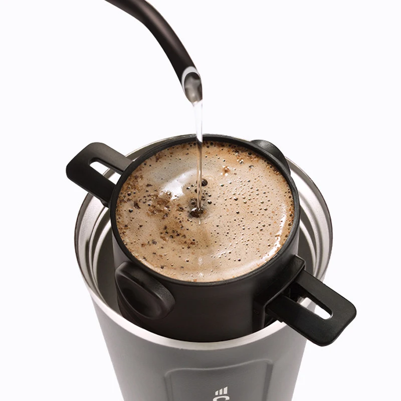 Portable Coffee Filter Stainless Steel Drip Coffee Tea Holder Reusable Paperless Pour Over Foldable Coffee Maker Dripper