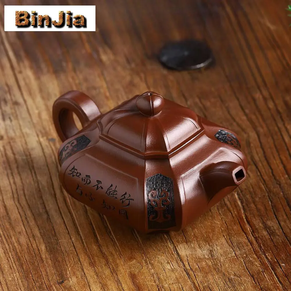 

360ml Yixing Purple Clay Teapot Famous Handmade Tea Pot Old And Decayed Dicaoqing Mud Kettle Chinese Zisha Set Collection Gift