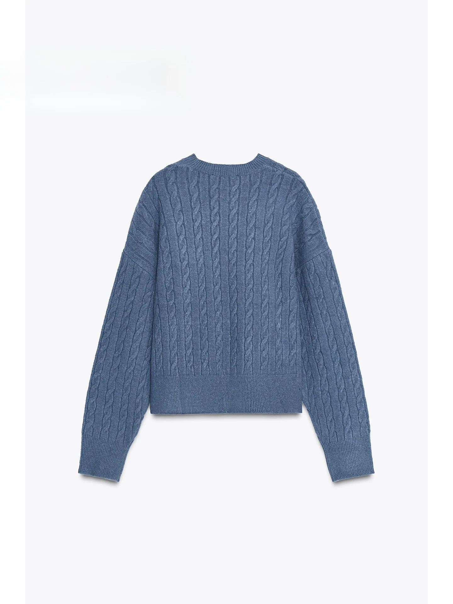 ربيع 2026 فضفاضة تناسب طويلة Sve جولة Ne محبوك سترة المرأة Faionable عادية Sle تويست زهرة تصميم تنوعا #2