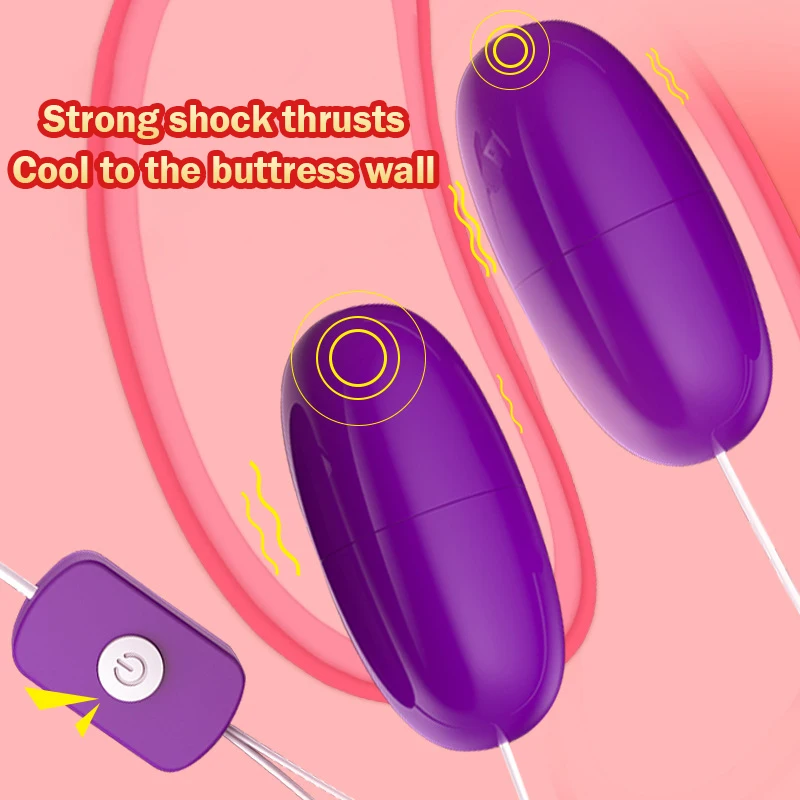 

USB Double Jump Egg Vibrator Fun Toy Clitoris Stimulator Female Mute Strong Vibration Masturbator Yin Emperor Irritant Sex Toys