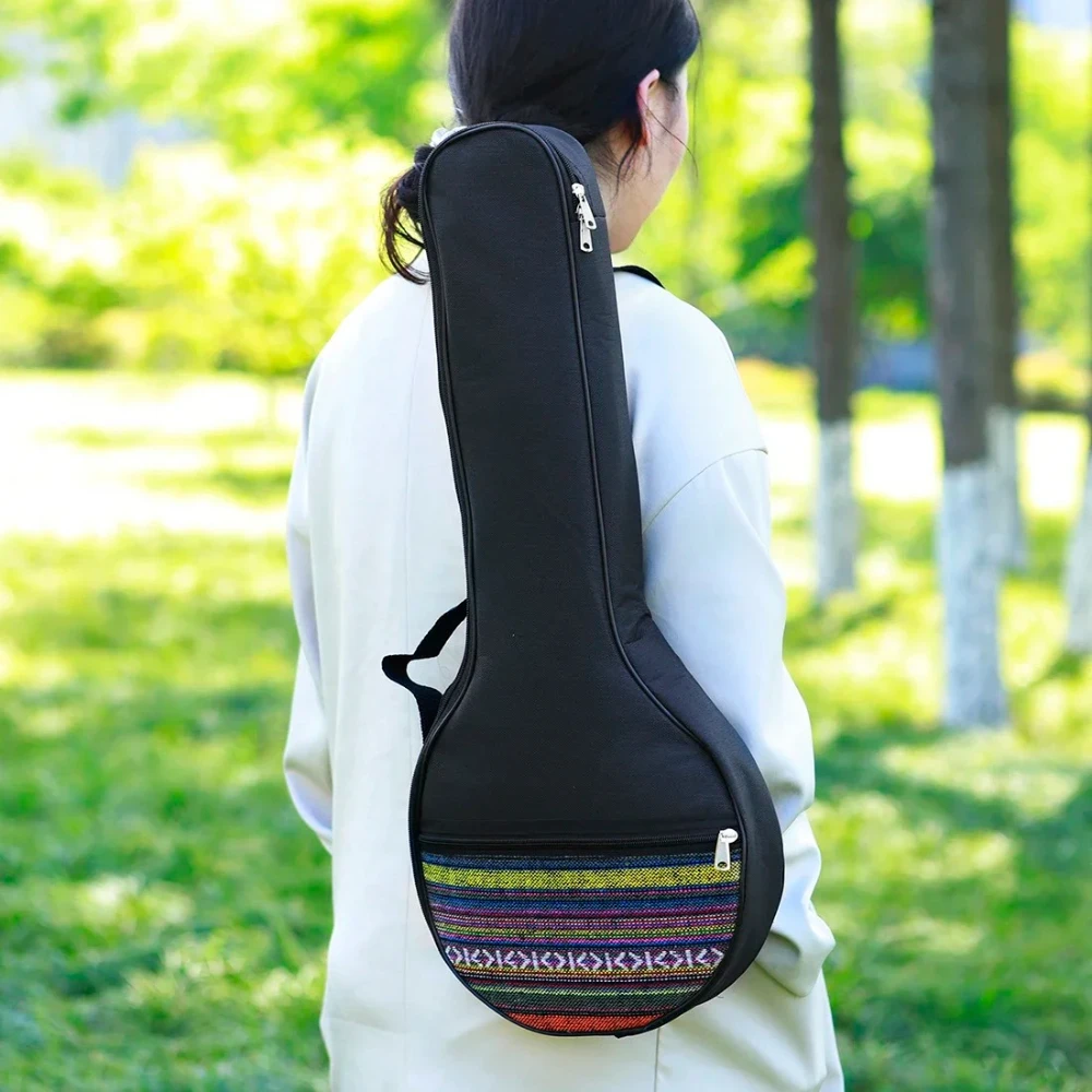 IRIN 4-String Banjo Gig Bag Concert Ethnic Style Plus Cotton Carrying Bag Case Ukulele Banjo Backpack Instrument Accessory