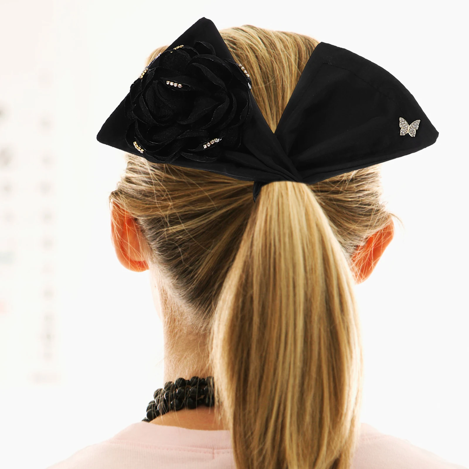 

4Pcs Flower Hair Bun Makers Lazy Bun Maker for Women Decorative Elastic Hair Styling Tool for Yoga Running Party
