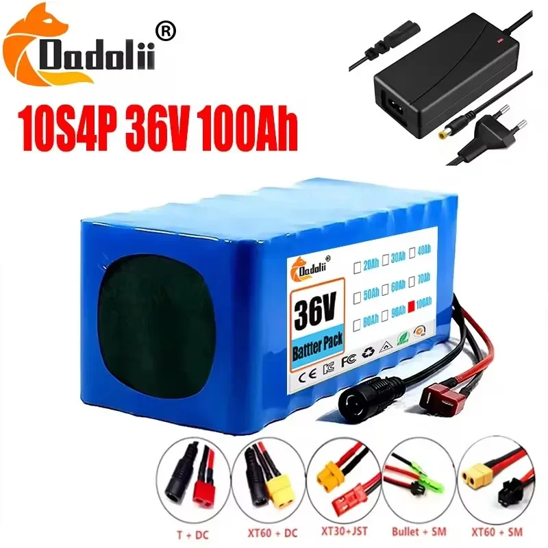 

10S4P electric scooter 10000mAh 36v large capacity lithium battery, suitable for Ebike electric car bicycle scooter 30A BMS