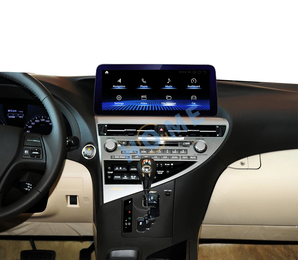 12.5 Inch Android 12 Qualcomm Snapdragon Autoradio voor Lexus RX RX200T RX270 RX300 Multimedia Video Player CarPlay Autoradio