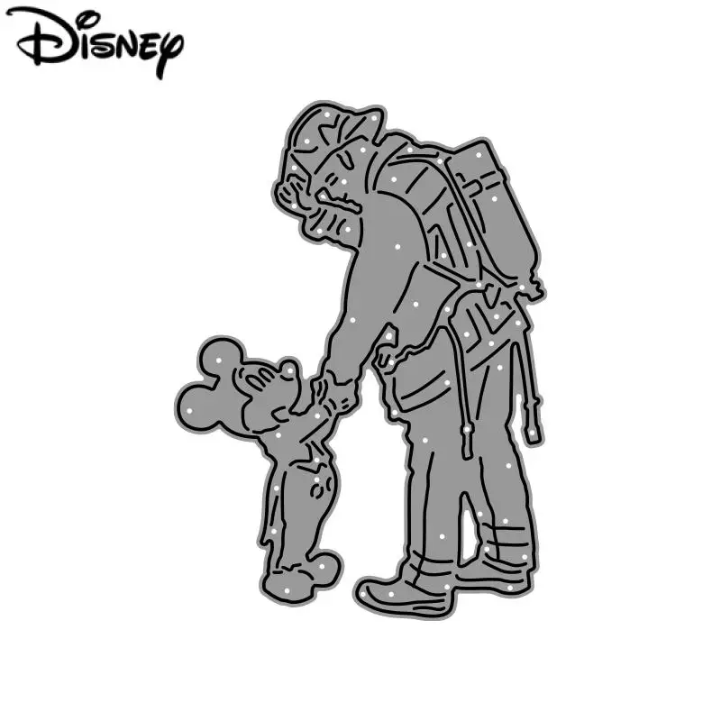 Mickey และ Bravest โลหะที่ตัดลายกระดาษ Disney นักผจญเพลิงแม่แบบสำหรับตกแต่งหัตถกรรมกระดาษหัตถกรรม DIY Scrapbooking