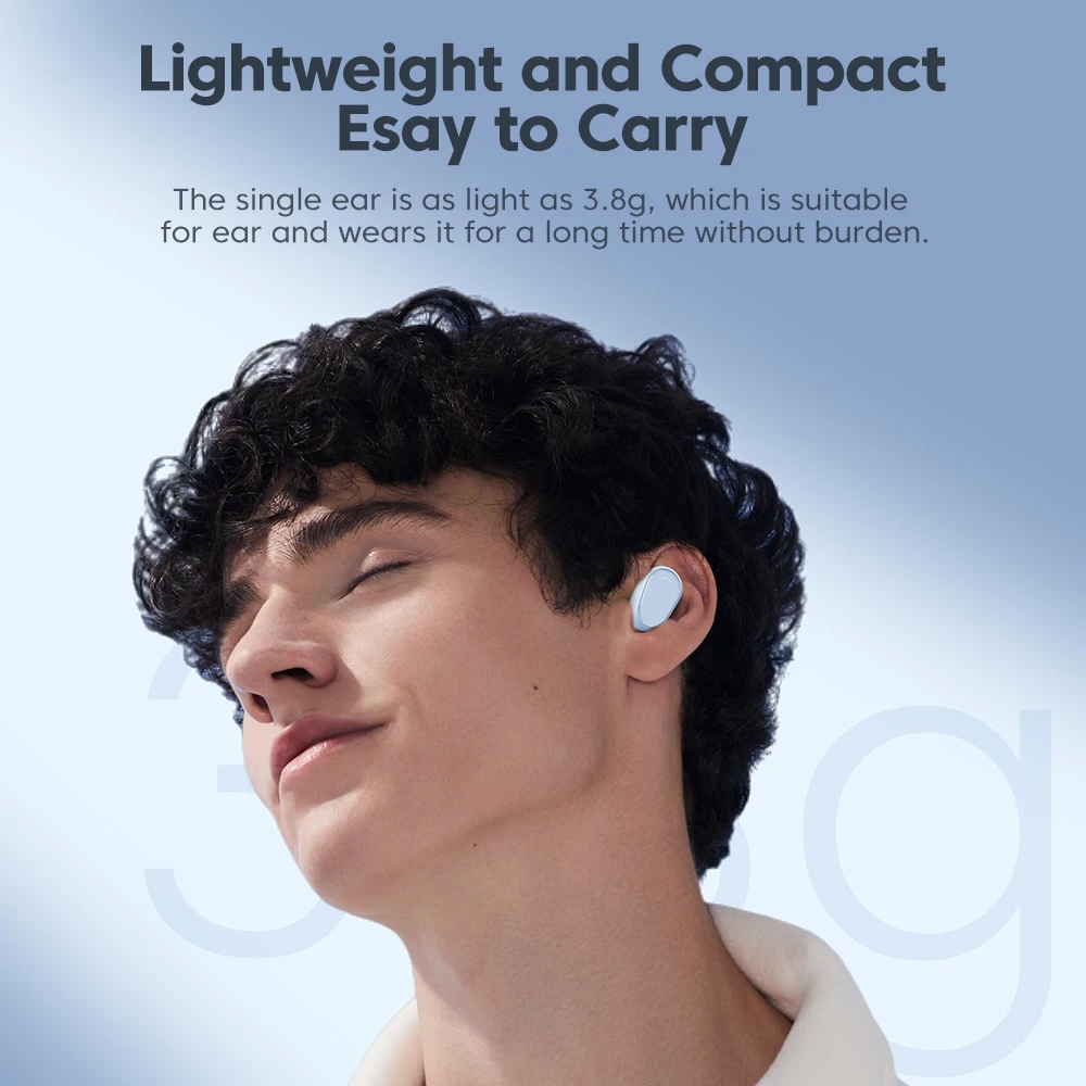 Toocki EJ08 Bluetooth 5.3 Earphone Wireless HiFi Sports Headphones Touch Control With Mic Earbuds Noise Reduction Headsets