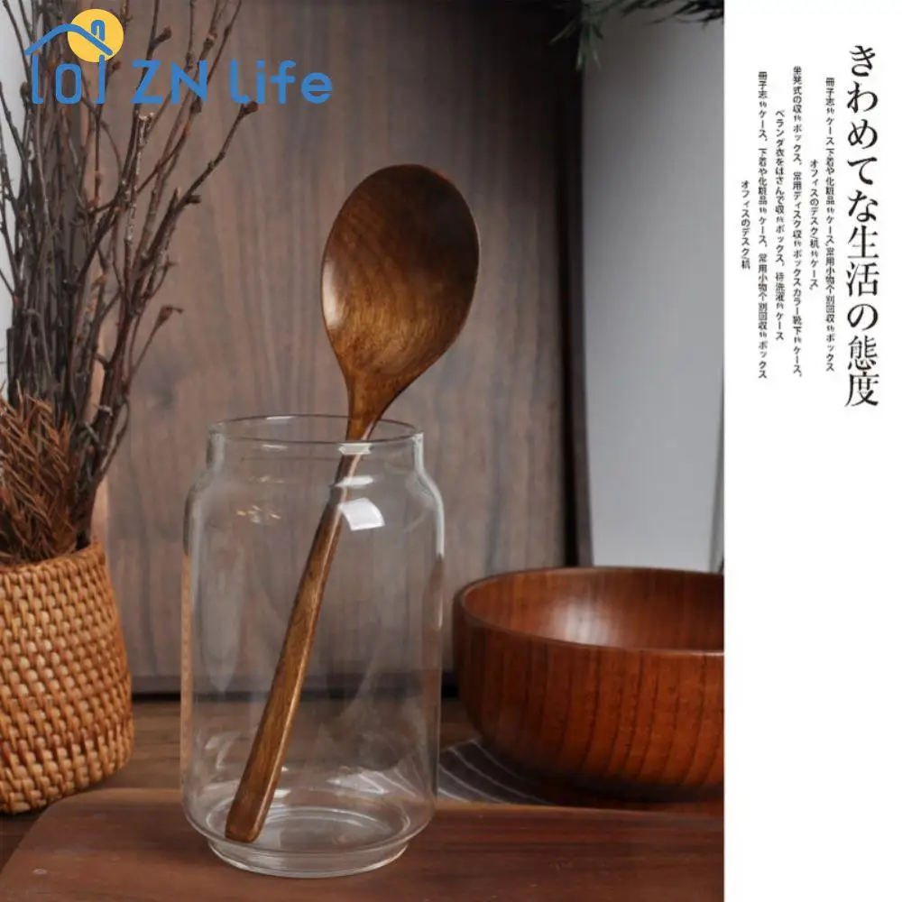 Wooden Spoon Natural Material Versatile Eco-friendly Premium Quality Restaurant-grade Sustainable Choice Long Handle Spoon