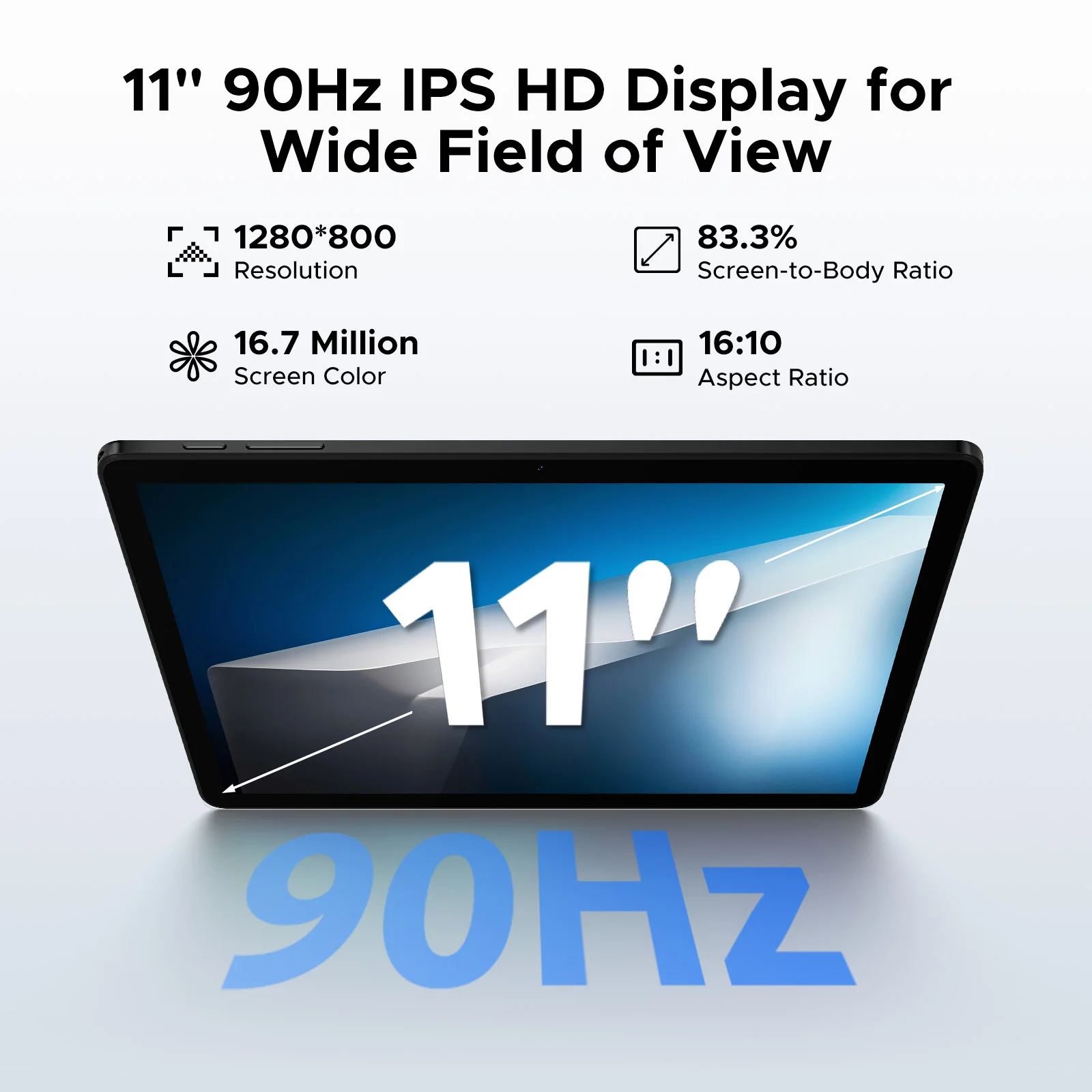 Picture 6: DOOGEE Tab A9+ 2 IN 1 Smart Tablet PC Android 15 11'' Display 20GB RAM(4+16) 64GB ROM 8580mAh Battery Dual Speakers Widevine L1