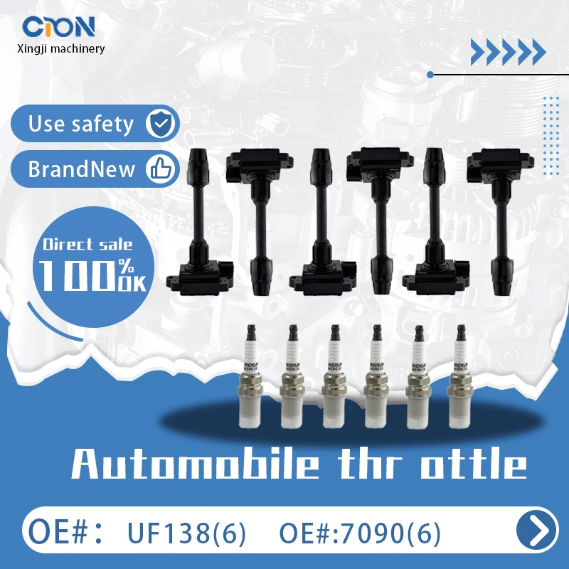 

a set of Xingji 6 Ignition Coil Packs and Spark Plugs for 1995-1999 NISSAN 3.0L V6 Maxima INFINITI i30 #UF138 And #7090