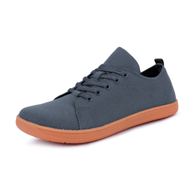 Zapatillas de deporte minimalistas anchas para hombre y mujer, suela de gota cero, relajación óptima, zapatos casuales descalzos, zapatos para