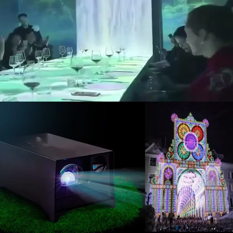 Laser Projector 3D Digital Building Landscape LPD Proyector Video Playground Amusement Park 3D Mapping Projection