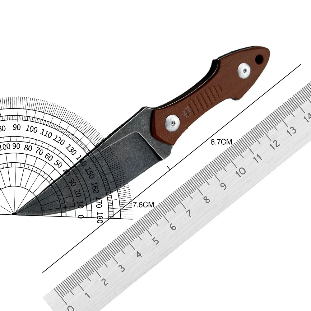 التكتيكية في الهواء الطلق التخييم الصيد فائدة سكين مستقيم مع عالية الجودة غمد البرية بقاء الدفاع عن النفس Toos EDC سكين #2