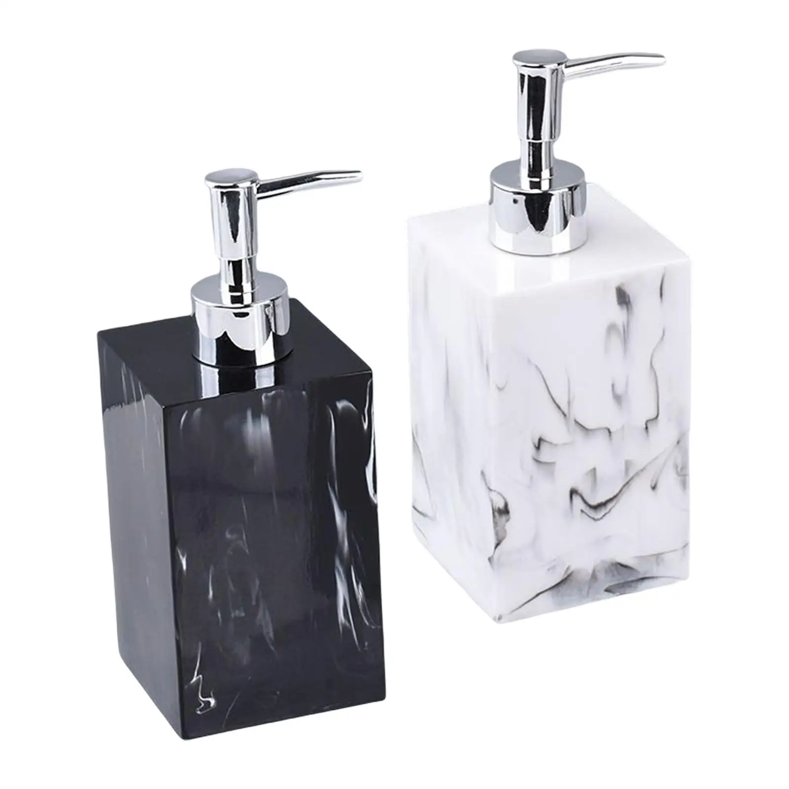 Empty Soap Dispenser with Pump 500ml Resin Refillable Container Bottle for Conditioner Kitchen Hotel Bathroom Home