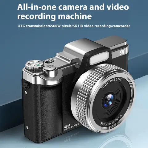 Mirrorless Digital Camera - 64megapixel High-Pixel Ccd Dual Camera 4k Retro Portable For Students Campuses And Travel Beginners