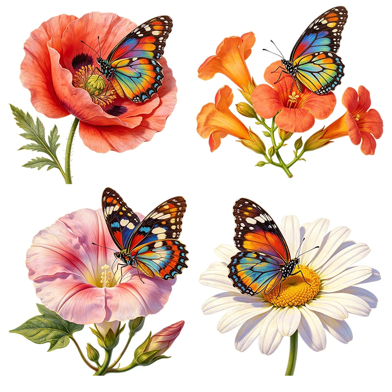 Three Ratels CAB128 Rural style flower art wall stickers for home decoration Toilet decal