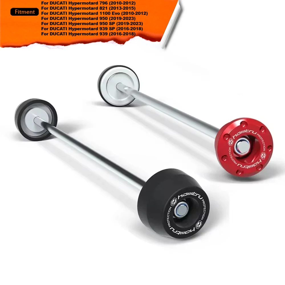 

For DUCATI Hyperstrada / Hypermotard 796 821 939 950 1100 Motorcycle Spindle Bobbins Protection Set