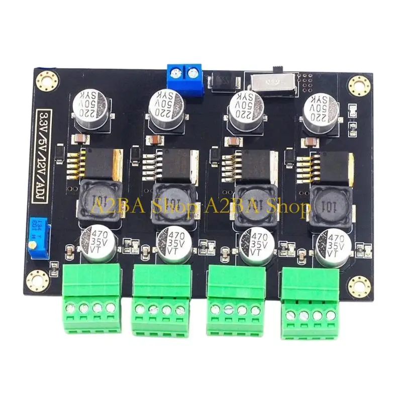 

A2BA LM2596 4-канальный импульсный регулятор мощности от 5 В до 40 В постоянного тока с несколькими вариантами выхода, для DIY