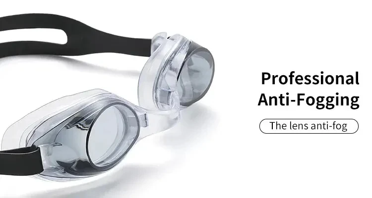 Dezition Silikonbrille, HD, wasserdicht und beschlagfrei, für Damen und Herren, Tauchausrüstung, kleiner Rahmen, Schwimmbrille für Erwachsene – Detail 3