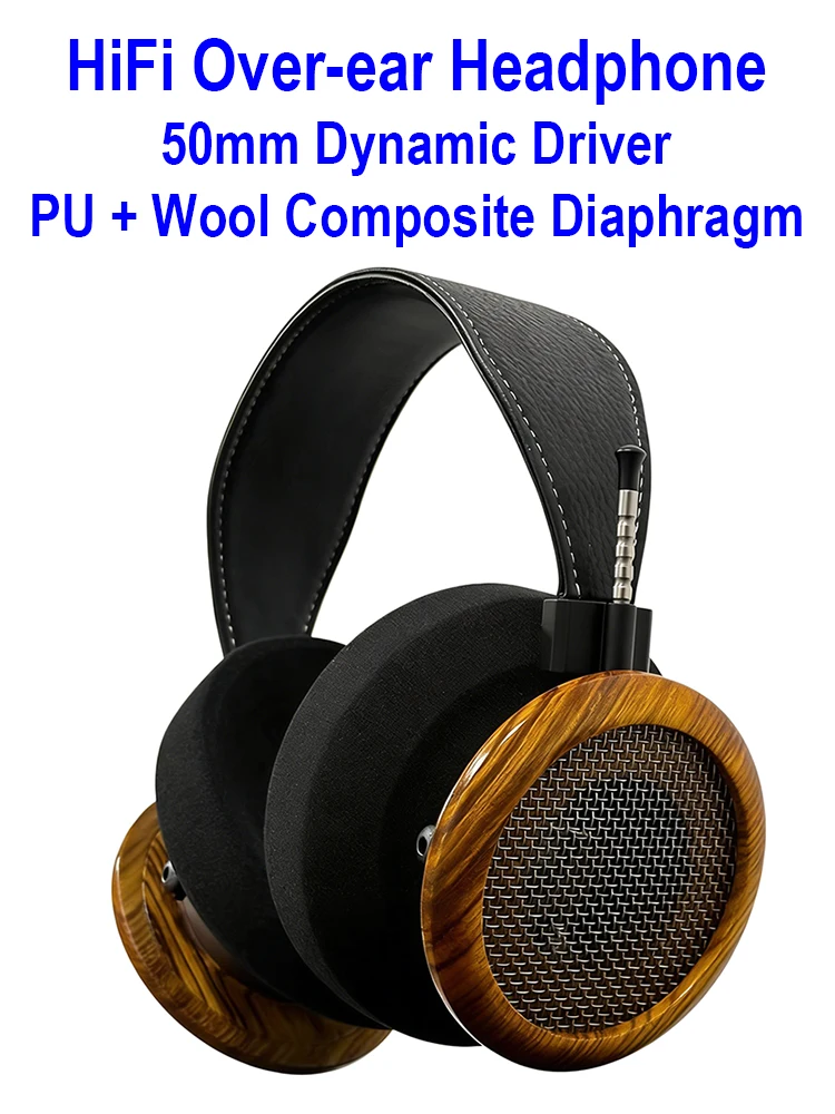 

Проводные Hi-Fi наушники Over-Ear с 50-мм динамическим драйвером, открытые полноразмерные наушники DG950 для аудиофилов