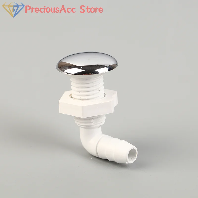 Hot Tub Air Jet Nozzle Chrome Surface White Base Massage Spa Bathtub Replacement Accessory Part Kit