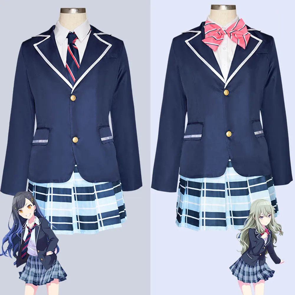 

Wonderlands×Showtime Kusanagi Nene Shiraishi An cosplay costumes Colorful Stage Feat School Uniform Role Play Suit For Women