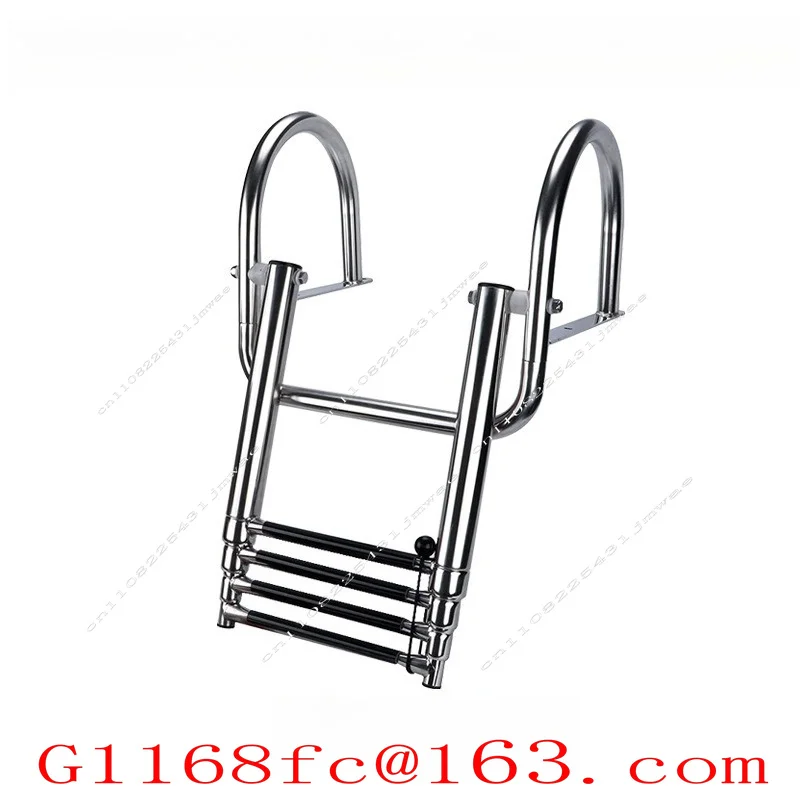 Yacht Handrail Ladder Marine Stainless Steel Ladder Three-section Anti-slide Ladder Yacht Parts
