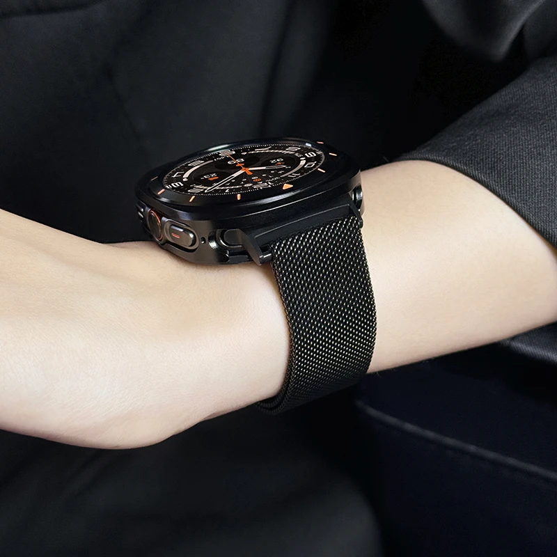 Миланские ремешки-петли для Samsung Galaxy Watch 8, 40 мм, 44 мм, металлический браслет из нержавеющей стали для Galaxy Watch 8, классический ремешок 46 мм