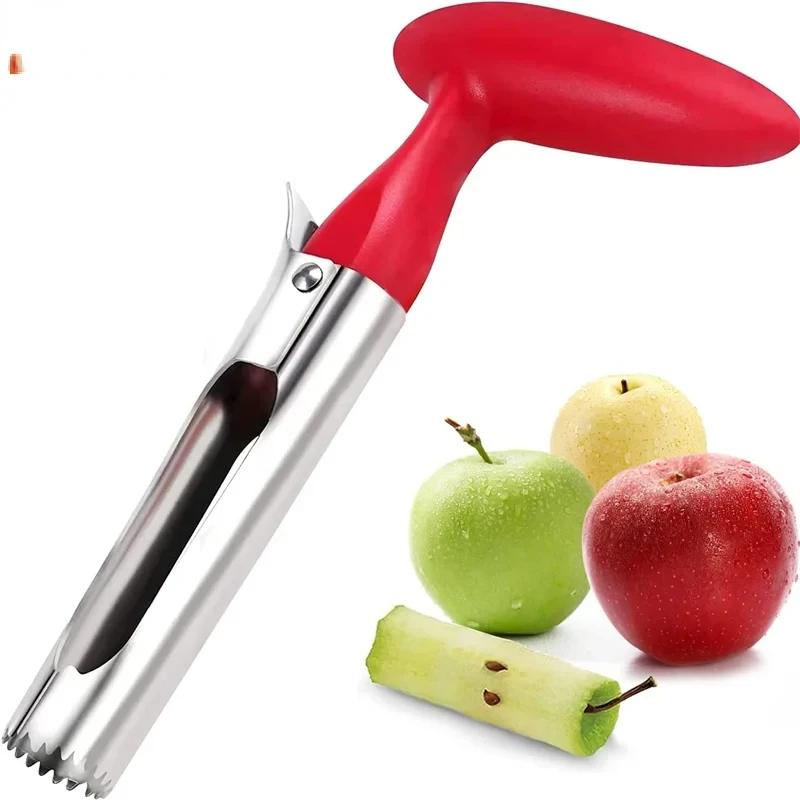 Premium Apple Corer and Slicer Tool Fruit Remover Pear Bell Pepper Coconut Pineapple Durable Kitchen Tool Portable App Cutter