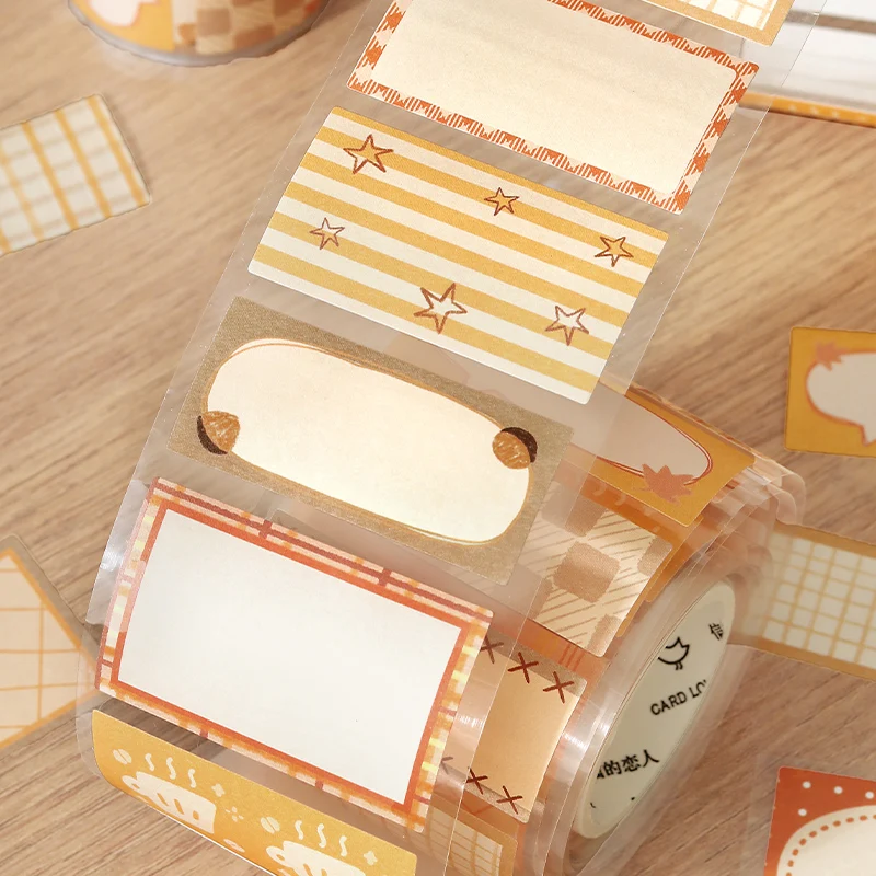 Étiquette autocollante série Shard de couleur claire, 50mm x 3m, Kawaii Ins, bande autocollante, Collage fait à la main, papeterie esthétique pour Scrapbook