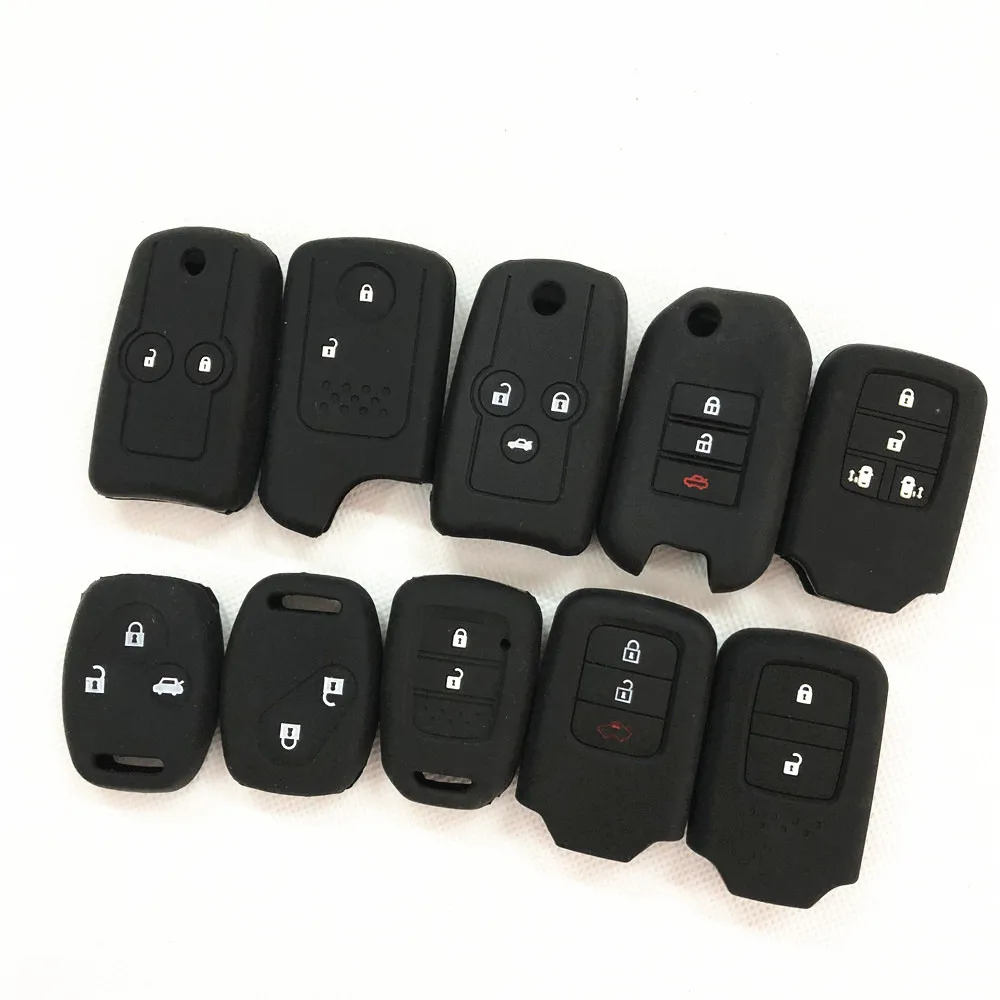 Silicone Car Key Cover Holder Case For For Honda Ciimo Elysion AVANCIER CR-Z INSIGHT UR-V XR-V Legend N-Box N-WGN