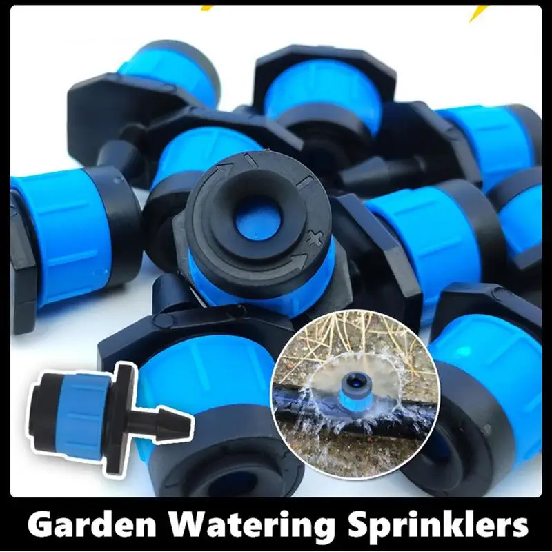 Irrigation Drippers Drip Emitters 5pcs Adjustable Misting Nozzles Water Flow Drippers Garden Watering System Drip Irrigation