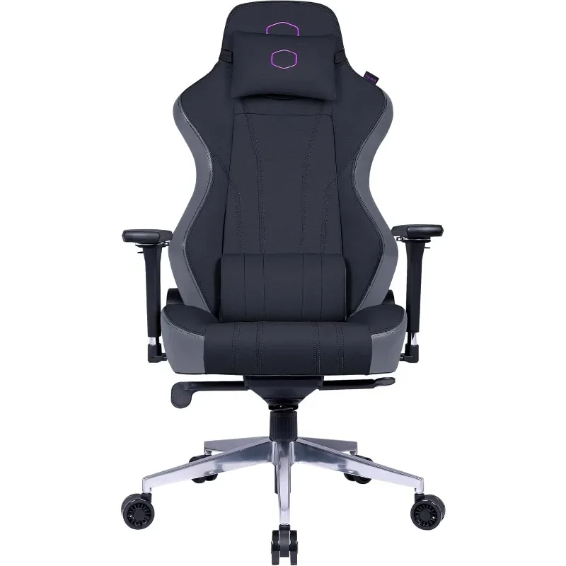 Ergonomischer Gaming-Stuhl, schwarz, Lordos stütze, Schaumstoff polster mit hoher Dichte, einstellbarer Luftdruck lift