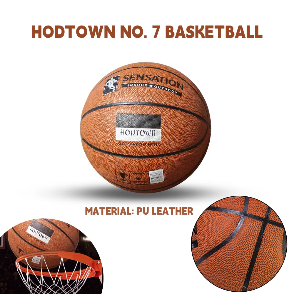 

HODTOWN Basketball Official Soft Wear-resistant PU Material Outdoor Basketball Training Competition Colored Basketball