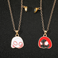 Disney Marvel Spider Man Necklace Movie The Avengers Spider Man Necklace Jewelry For Couple Jewelry Accessories Gifts