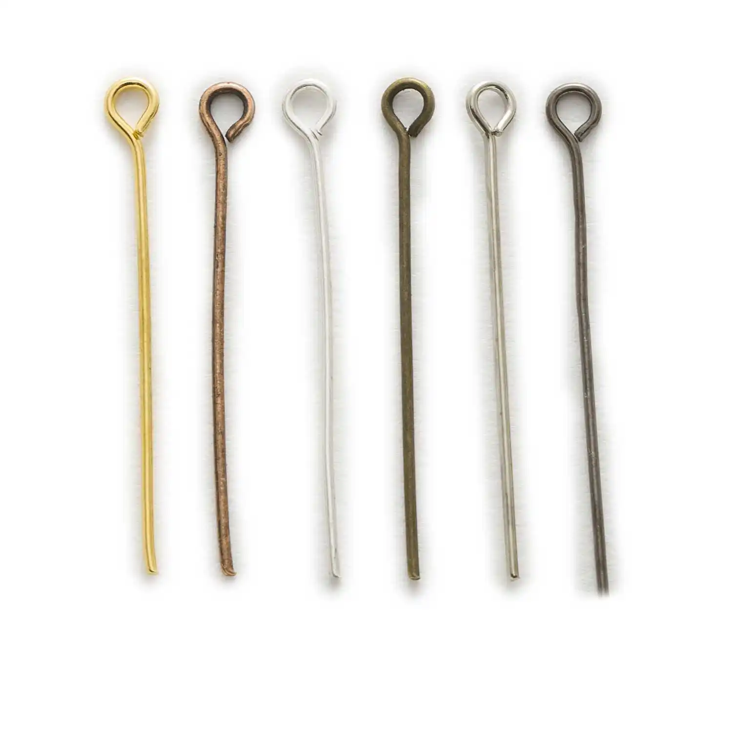 

Wholesale 100pcs Zinc Alloy Eye Pins Head Pins, for DIY Jewelry Making Findings, Connecting Beads Earrings Pendants