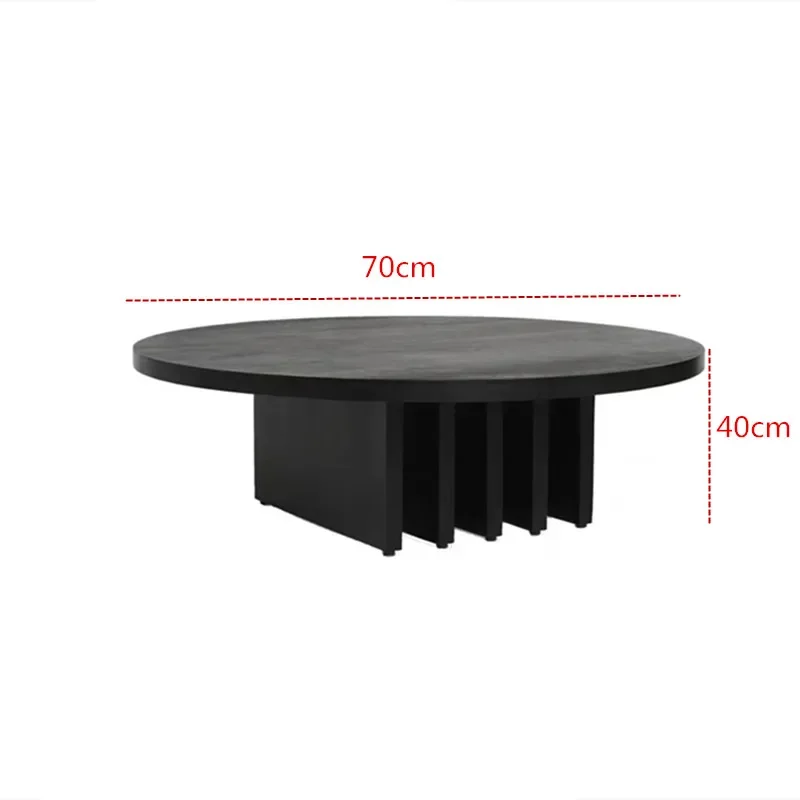 Black Coffee Table Organizer Entryway Luxury Italian Simple Interior Display Tables Fashionable Salon Living Room Furniture