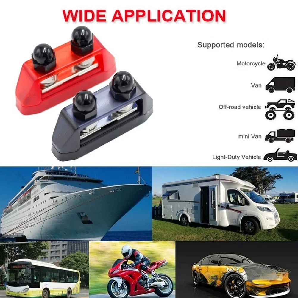 

Автомобильный клеммный блок-коннектор из пластика и металла для электрических систем 12В-48В, 150А, сверхмощный, для автомобильных аккумуляторов