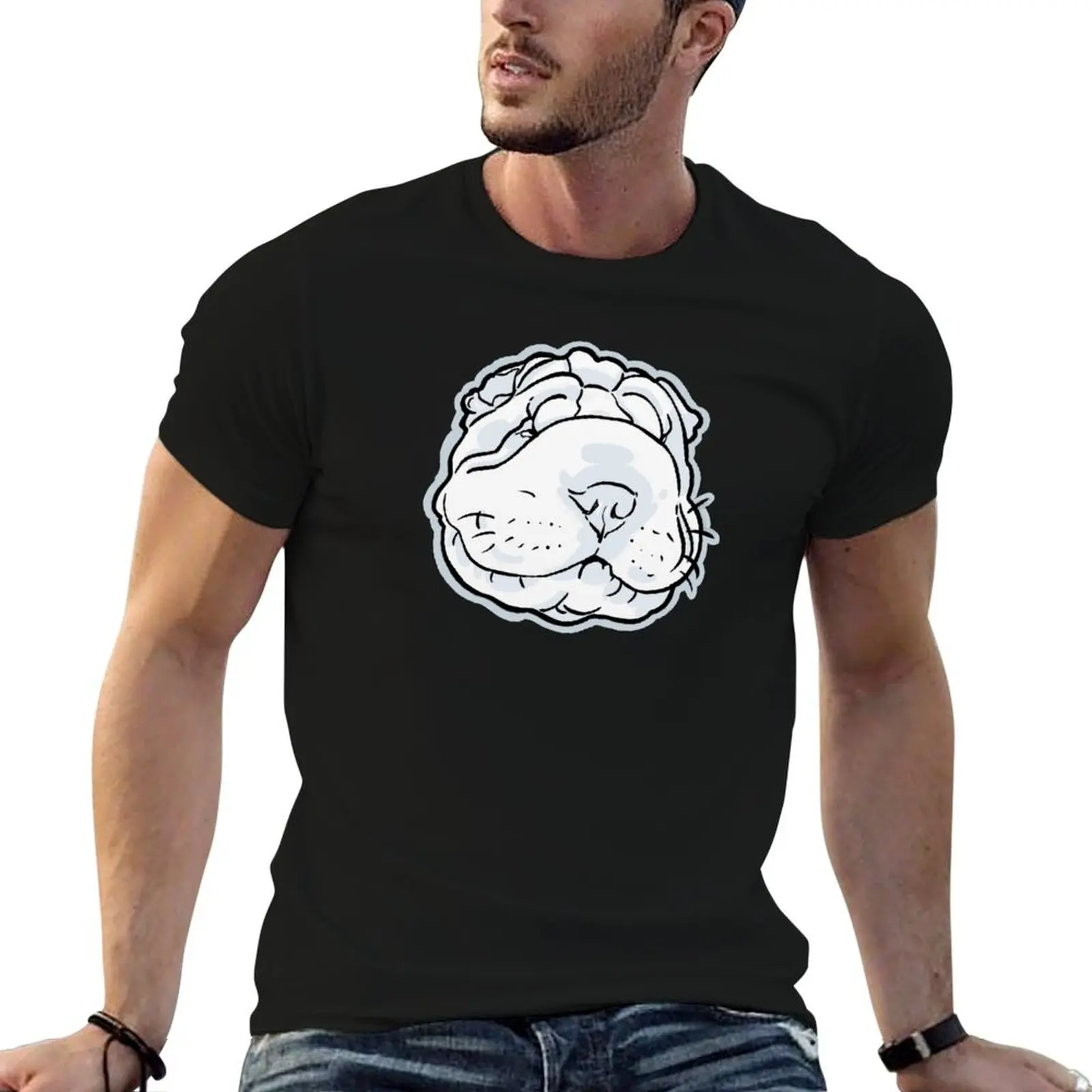 

Robbie the Shar-Pei Pup - Big Fat Face Logo T-Shirt t shirt man cotton mens graphic t shirts T-Shirt