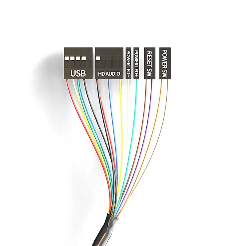 10X PC Power Button Switch Portable Desktop Computer Switch With Extension Cord PC Reset For Home Office Internet Bar-A