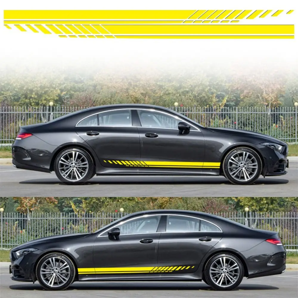 2Pcs PVC Car Body Side Decal Universal Multi-color Car Side Stickers Cool High Temperature Resistance - Image 5