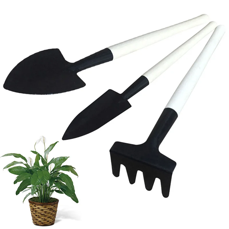 

Shovel Harrow Shovel Household Plant Pine Soil Shovel Gardening Tools Three-Piece Set Mini Garden Tools Multi-Function